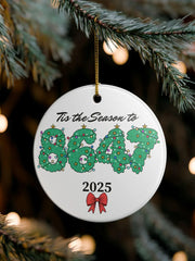 Tis The Season To 8647 Printed Acrylic Decorative Ornament