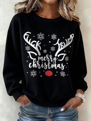 Women's Funny FDT 8647 Christmas Printed Sweatshirt