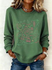 Women's Santa Claus FDT Print Sweatshirt