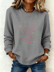 Women's Santa Claus FDT Print Sweatshirt