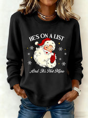 Women's Santa Claus FDT Print Sweatshirt