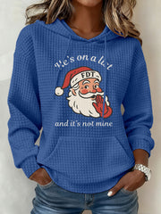 Women's Santa Claus FDT Print Hoodie