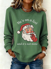 Women's Santa Claus FDT Print Sweatshirt