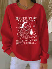 Women's Santa Claus FDT Print Sweatshirt