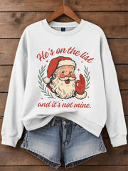 Women's Christmas FDT Print Casual Sweatshirt