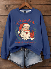 Women's Christmas FDT Print Casual Sweatshirt