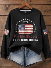 Women's Funny Blow Bubba 8647 FDT Printed Sweatshirt