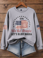 Women's Funny Blow Bubba 8647 FDT Printed Sweatshirt