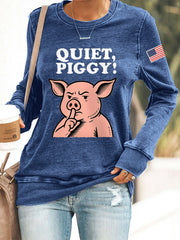 Women's Quiet Piggy Resist Sweatshirt