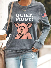Women's Quiet Piggy Resist Sweatshirt