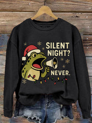 Women's Merry Resistmas Portland Frog Printed Sweatshirt