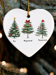 FDT Christmas Funny Christmas Tree Printed Acrylic Decorative Ornament