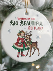 Merry Resistmas Acrylic Decorative Ornament