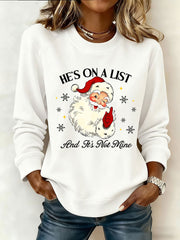 Women's Santa Claus FDT Print Sweatshirt