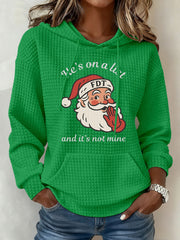 Women's Santa Claus FDT Print Hoodie