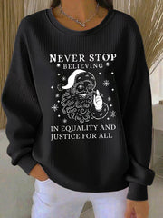 Women's Santa Claus FDT Print Sweatshirt