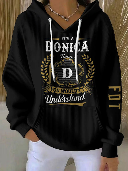 Women's Funny Bubba 8647 FDT Printed Hoodie