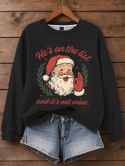 Women's Christmas FDT Print Casual Sweatshirt