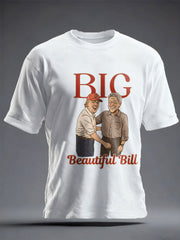 Unisex Funny Bubba Big Beautiful Bill 8647 FDT Printed T-Shirt