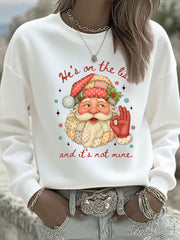 Women's Christmas FDT Print Casual Sweatshirt