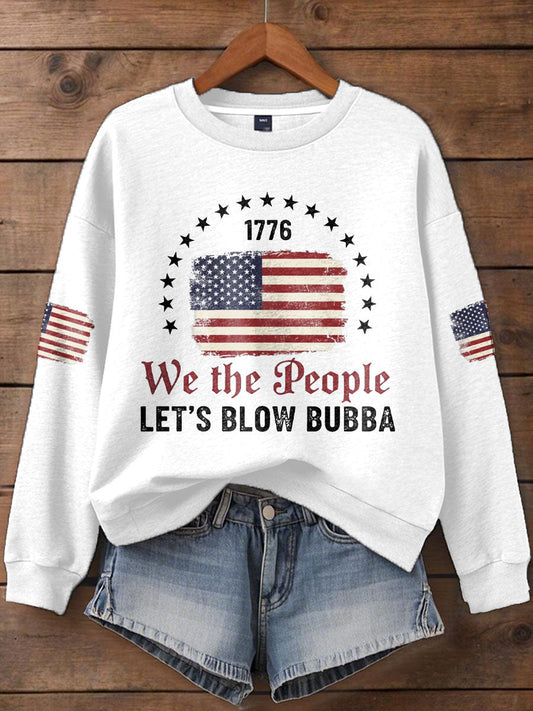 Women's Funny Blow Bubba 8647 FDT Printed Sweatshirt