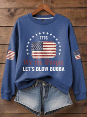 Women's Funny Blow Bubba 8647 FDT Printed Sweatshirt