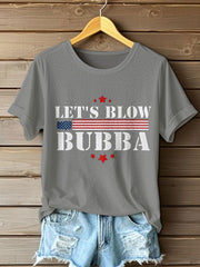 Women's Funny Blow Bubba 8647 FDT Printed T-shirt