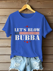 Women's Funny Blow Bubba 8647 FDT Printed T-shirt