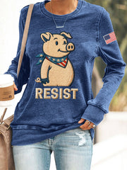 Women's This Piggy Won't Be Quiet Resist Sweatshirt