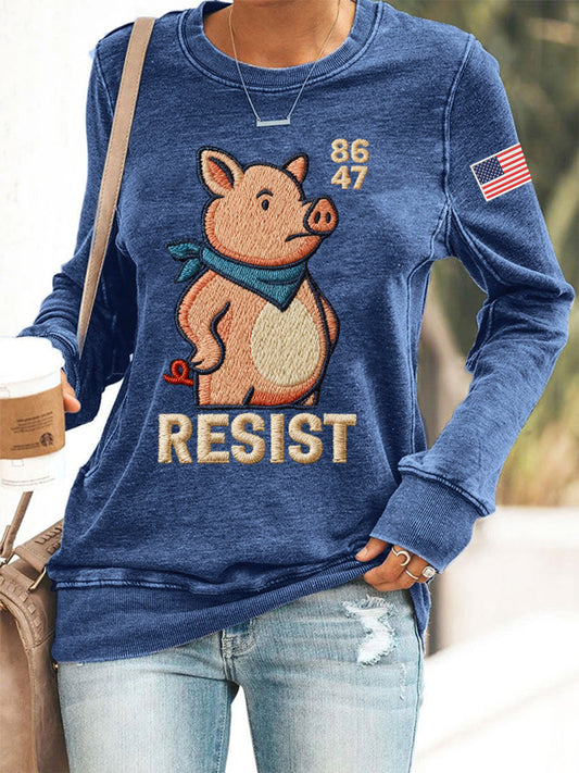 Women's Resist Piggy Sweatshirt