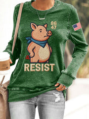 Women's Resist Piggy Sweatshirt
